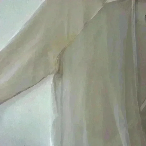 Lululemon Mix and Mesh Long Sleeve Activewear Open Back Top Redwood and cream - Picture 10 of 11